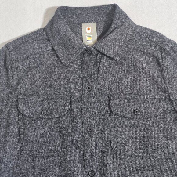 Team Canada button down shirt women's size S grey Olympic Official Outfit - Picture 2 of 11
